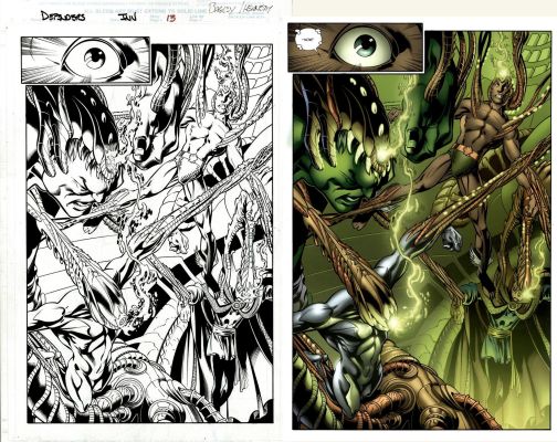 Drew Hennessy, Mark Bagley | Defenders: From the Marvel Vault #1 Splash (!) 2011 | Romitaman