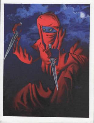 Den Beauvais | Red Master of Shadow Guardians Tcg Fantasy Card Game | TDArt