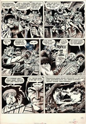 Tom Sutton | Vampirella #14 P 7 (Stunning Wash Tone Early Bronze Age Last Pg Death Scene with Vampi Drawn!) 1971 | Romitaman