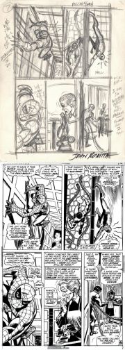 John Romita Sr. | Amazing Spider-Man #115 Story P 7 Prelim & Full Size Art Print Also (Spider-Man, Doc Ock, & Aunt May!) 1972 | Romitaman