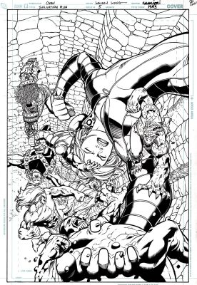 Sean Chen, Walden Wong - Salvation Run #5 Cover (8 Dc Villains: Solomon Grundy, Giganta, Rock, Clayface, Killer Croc, Blockbuster, Girder And Mammoth! 2008
