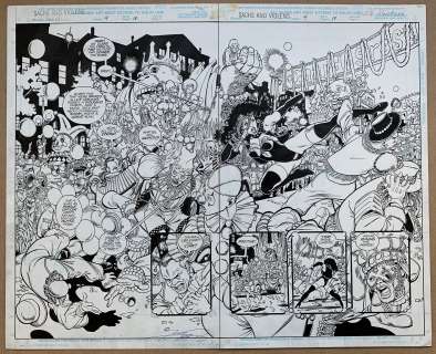  - SACHS & VIOLENS #4 (1994) - ORIGINAL ARTWORK - GEORGE PEREZ (Artist) & ARNE STARR (Inker) - Pages 18