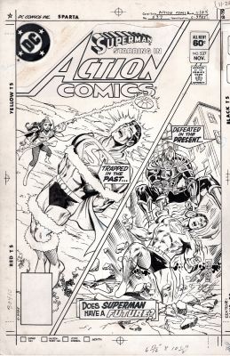 Rich Buckler | Buckler, Rich / Dick Giordano - Action Comics #537 Cover, 2 Superman / First Villains: Sorceress Syrene + Jackhammer 1982 | Cool Lines Art