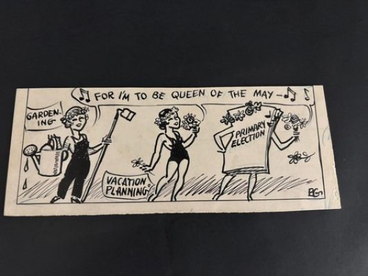 1930S W. BOLTE GIBSON THE QUEEN OF MAY ORIGINAL COMIC ART | eBay US (Buy It Now)