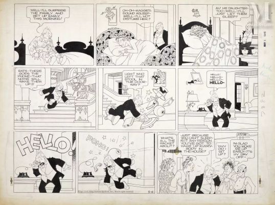 Mc Manus, Georges (188–1954) | Lot 217 - Bringing up father / La famille Illico | Millon