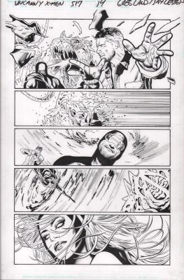 Greg Land, Jay Leisten | Uncanny X-Men #517 P.14 - Cyclops & Phoenix Force - 2010 | Anthony’s Comic Book Art