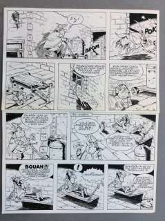 Remacle, Marcel - Planche originale (p.3A + p.3B) - Le Vieux Nick et Barbe Noire T.23  - Sous la Griffe de Lucifer - (1975) | Catawiki