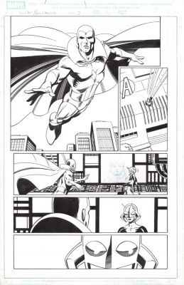 Pat Olliffe Scott Koblish | Last Hero Standing - the Vision 1/2 Splash Issue 3 Page 12 | Catskill Comics