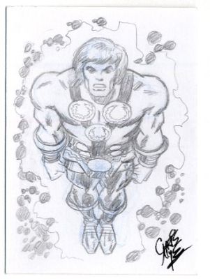 Chris Nye | Ikaris of the Eternals Sketchcard | Catskill Comics