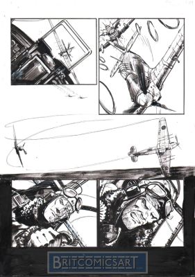 Keith Burns | Johnny Red: a Couple of Heroes 9 Pg 9 By Keith Burns & Garth Ennis Issue 9 Page 9 | BritComicsArt