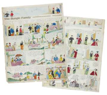 Two Oversized Bungle Family Comic Strips, 1924 & 1930 | misc / divers