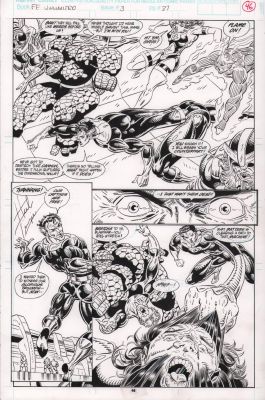 Herb Trimpe, Steve Montano | Fantastic Four Unlimited #3 P.46 - Team Action - 1993 | Anthony’s Comic Book Art