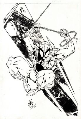 Cully Hamner | Spider-Man Pinup (2002) | Romitaman