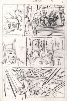 John Buscema | Conan the Barbarian #89 P 6 (11 X 17 Inch Bronze Age Prelim) | Romitaman