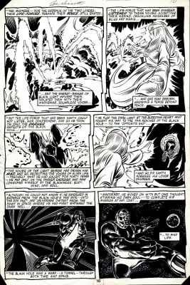 Bill Sienkiewicz, Joe Sinnott | Fantastic Four #230 P 10 (Joe Sinnott Inks! Firefrost & the Ebon Seeker!) 1981 | Romitaman