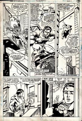 Alex Saviuk Keith Williams | Web of Spider-Man #40 P 4 (Asm #289 Crossover, Spider-Man Changes To Pete & Climbs Down Building!) 1988 | Romitaman