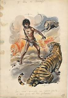 Albertarelli, Rino - original illustration "Il Libro di Mowgli" (early 1950s) | Catawiki