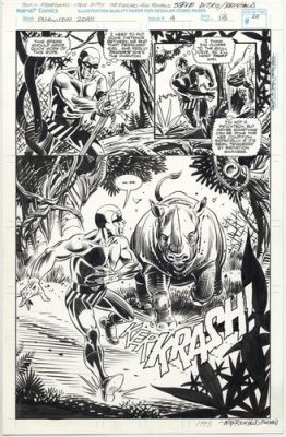 STEVE DITKO Phantom 2040 #4 p.13 BILL REINHOLD Inks Marvel Comics 1995 | eBay US