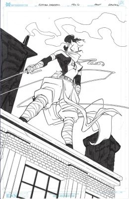 Matt Gaudio | Elektra Daredevil Print Original | Splash Page