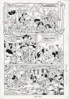 Asteriti, Sergio - original plate Topolino #1554 (1985) | Catawiki