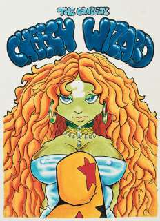  					Lot 3: Vaughn and Mark Bode signed original cover illustration from The Complete Cheech Wizard Volume 2.    				