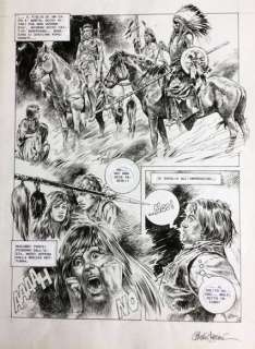 Serpieri, Paolo Eleuteri - Planche originale (p 7) - L’indienne blanche - (1985) | Catawiki