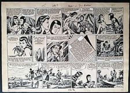 Canale, Antonio (Tony Chan) - original plate for Amok, Il Gigante Mascherato (1946) | Catawiki