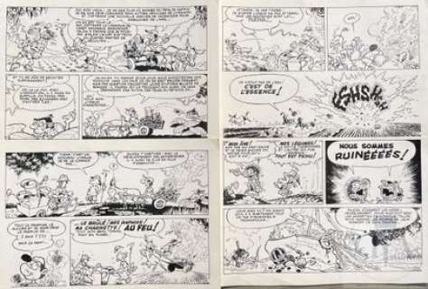 Greg Michel/Achille Talon. Double planche originale… | Dagoty