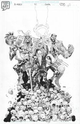 Josh Cassara | X Force 41 Cover | Panel Page Art