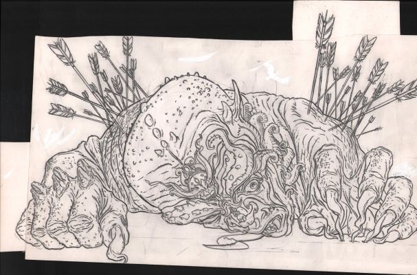 Geof Darrow | High Detail Defeated Giant Pencil Art | Anthony’s Comic Book Art