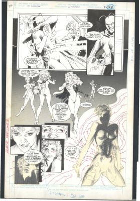 Gray Morrow Mark Beachum | Fantastic Mark Beachum + Gray Morrow Large Art - Half Splash - Sexy And Innovative Art Issue Outsiders # 12 Page 7 | Koch Comic Art