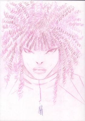 Inaki Miranda | Typhoid Mary Colored Pencil Commission - Signed | Anthony’s Comic Book Art