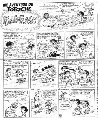 Tabary | TOTOCHE, planche originale 37 Photoflash | Galerie Napoléon
