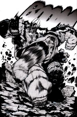 Raphael Pool | Hulk Vs Thanos Super Detailed Pinup | Romitaman