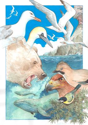 Federico Bertolucci | Love #2 [La volpe] illustrazione per il portfolio edito da Comic Art Store | Krazy Art Gallery