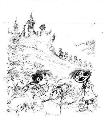 Tabary | TOTOCHE, couverture originale crayonnée, Trésor des oubliettes | Galerie Napoléon