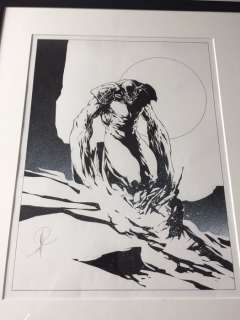 Varanda, Alberto - Dessin original réalisé pour le portfolio ’Terres Sombres 2’ - Golem | Catawiki