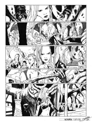 Secher Valentin | Planche originale 22 signée de Méta-Baron T.05 | Galerie Napoléon
