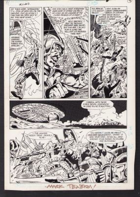 Mark Texeira | Hex #13 Pg.7/9 1986 - Jonah Hex Post Apocalyptic Future - Signed | Anthony’s Comic Book Art