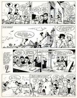 Pierre LACROIX - lot 438 - Les jumeaux bâtisseurs, ensemble de 3 planche originales…