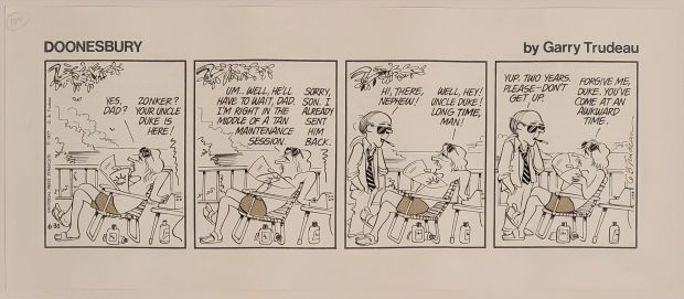 Garry Trudeau | Doonesbury - Thursday June 30, 1977 Daily - Garry Trudeau (Universal Press Syndicate, 1977) | ComicArtFans Classifieds