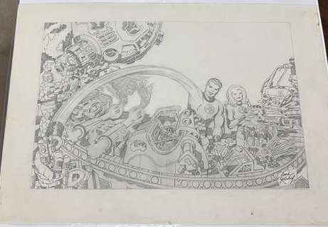 Jack Kirby - Jack Kirby 1970S Ff Cover Scene Amazing And Detailed