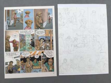 Hermann - Planche originale crayonnés - Jeremiah T.13 - Strike - (1988) | Catawiki