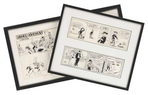 Three “Rick O’Shay" Original Comic Strips. | Van Eaton Galleries