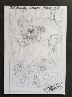 Batman - Preliminary Sketch Signed by Eddy Barrows - EO | Catawiki