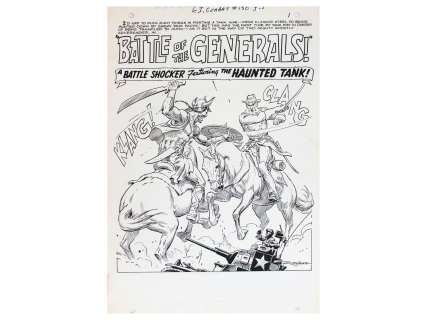 Russ Heath GI Combat #130 Splash Page Art | Weiss Auctions