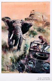 Follet | Bob Morane, illustration couleurs Ã  l’acrylique p… | Banque Dessinée