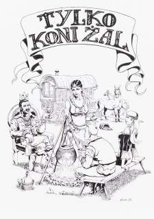 Nikodem Cabała (1980) | Nikodem Cabała | "Nędzole: Tylko koni żal", strona tytułowa, 2016 | Desa Unicum