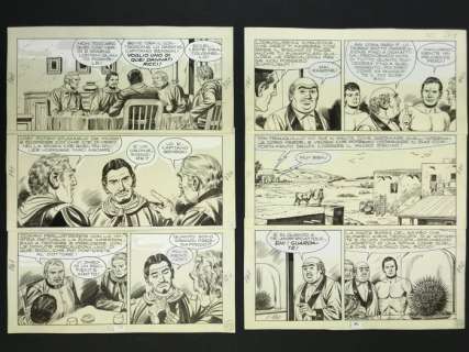 Tex #161 - G. Letteri - 2x original pages "Il Fiore della Morte" - (1974) | Catawiki