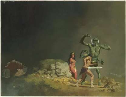 172: D‘Achille original painting A Princess of Mars 